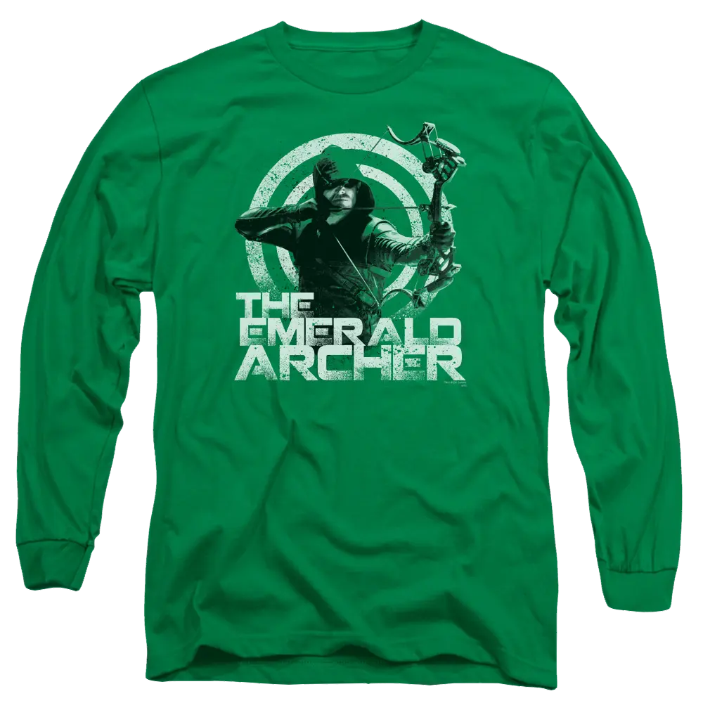 Arrow Archer - Men's Long Sleeve T-Shirt Green Arrow