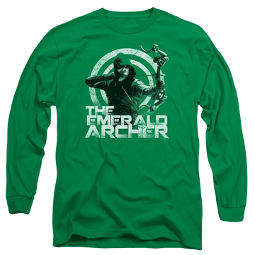 Arrow Archer - Men's Long Sleeve T-Shirt Green Arrow
