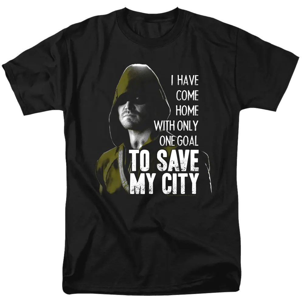 Arrow Save My City - Men's Regular Fit T-Shirt Green Arrow