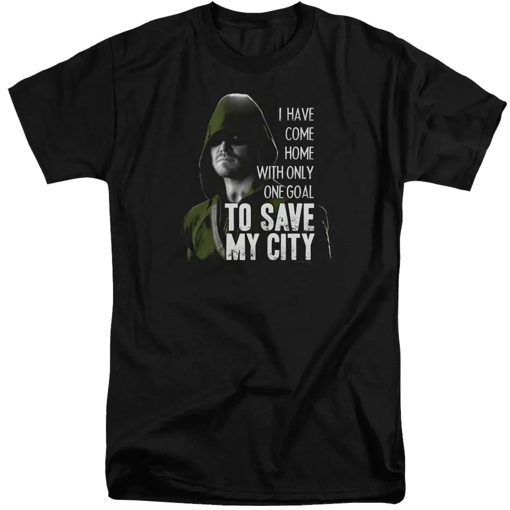 Arrow Save My City - Men's Tall Fit T-Shirt Green Arrow