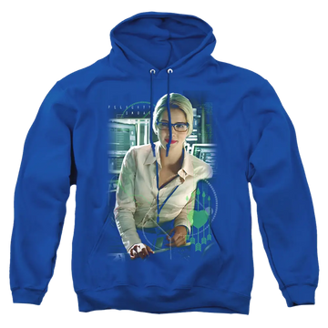 Black pullover hoodie with Green Arrow Arrow Felicity Smoak graphic