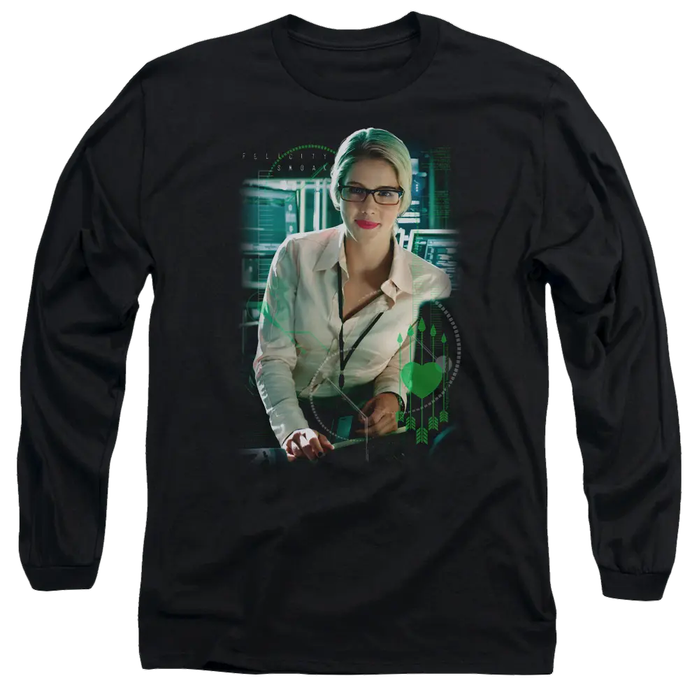 Arrow Felicity Smoak - Men's Long Sleeve T-Shirt Green Arrow