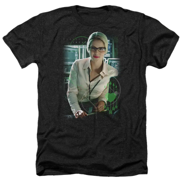 Arrow Felicity Smoak - Men's Heather T-Shirt Green Arrow