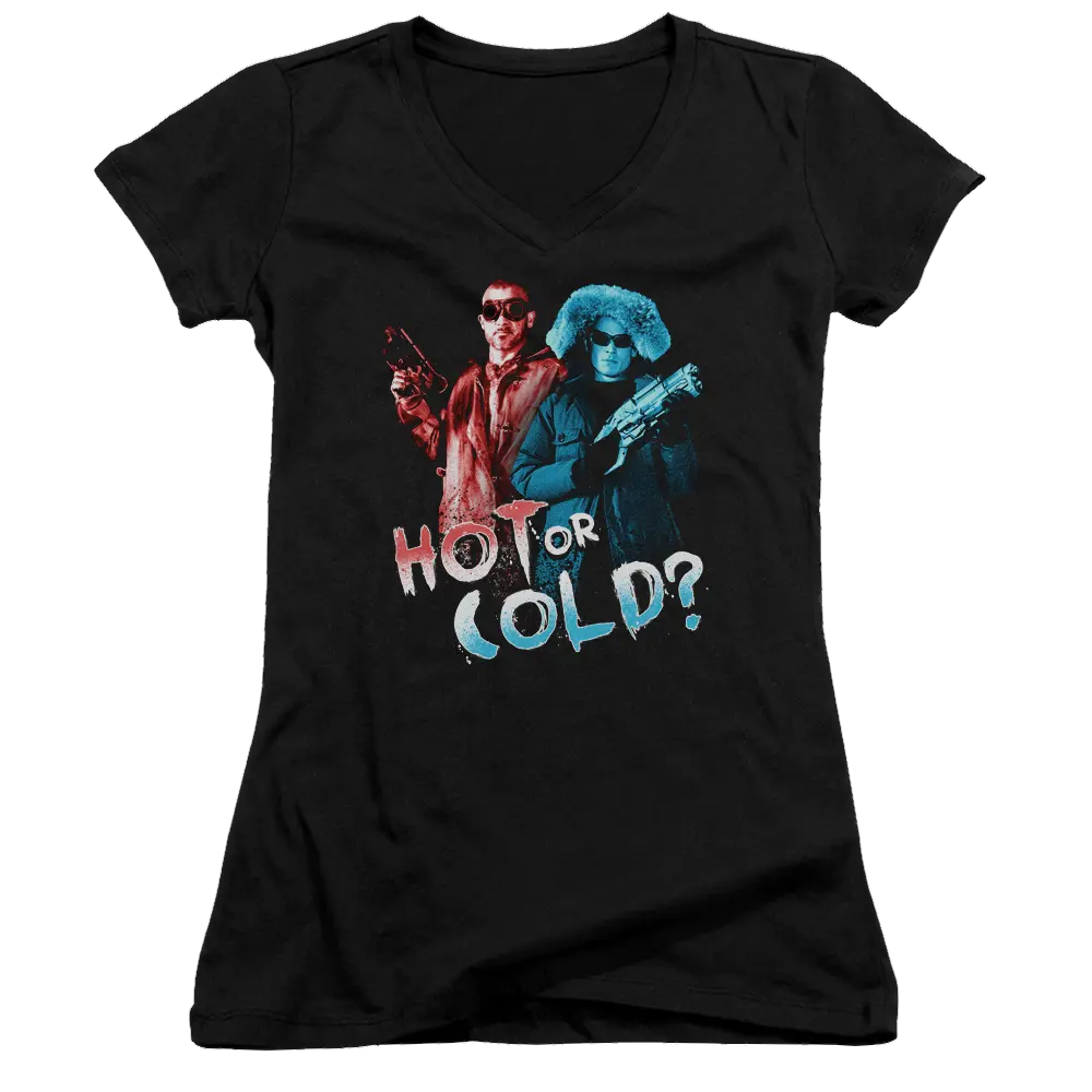 Arrow Hot Or Cold - Juniors V-Neck T-Shirt Green Arrow
