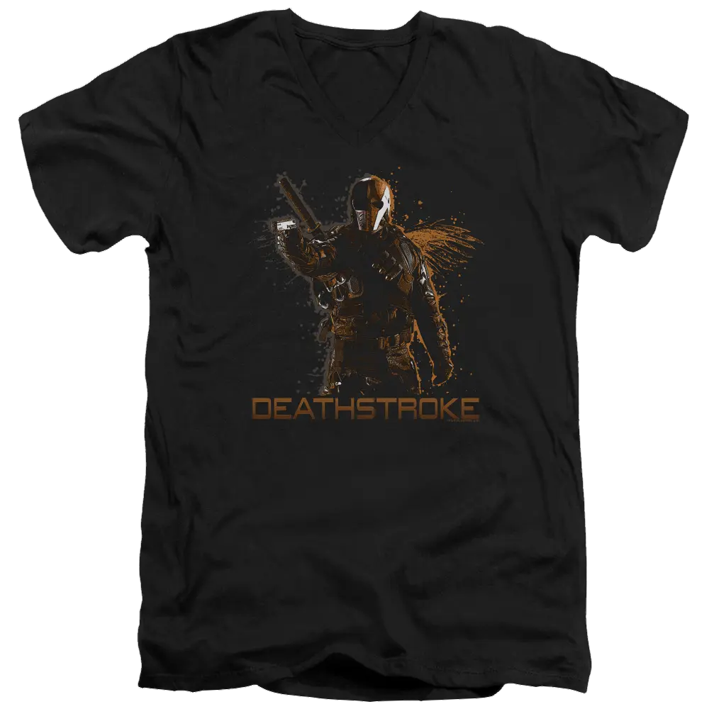 Arrow Deathstroke - Men's V-Neck T-Shirt Green Arrow