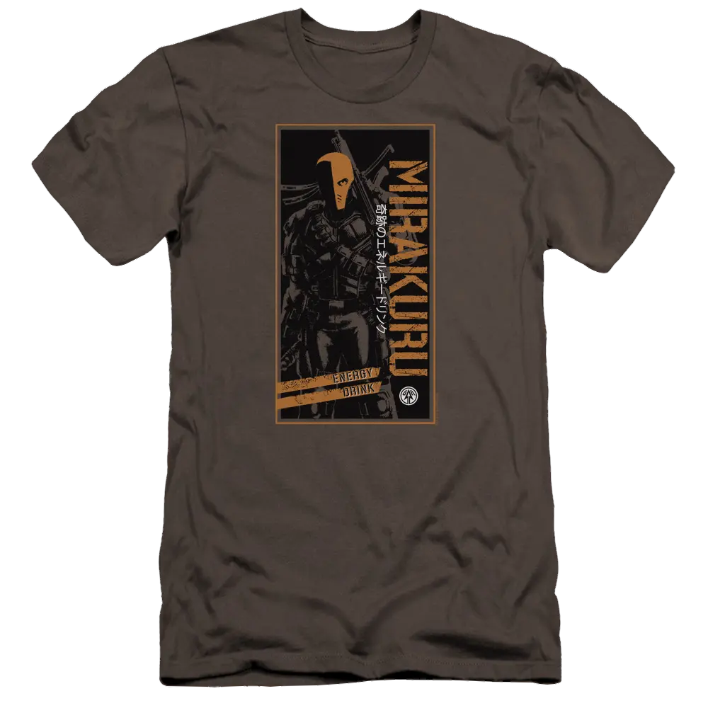 Arrow Mirakura Energy Drink - Men's Premium Slim Fit T-Shirt Green Arrow