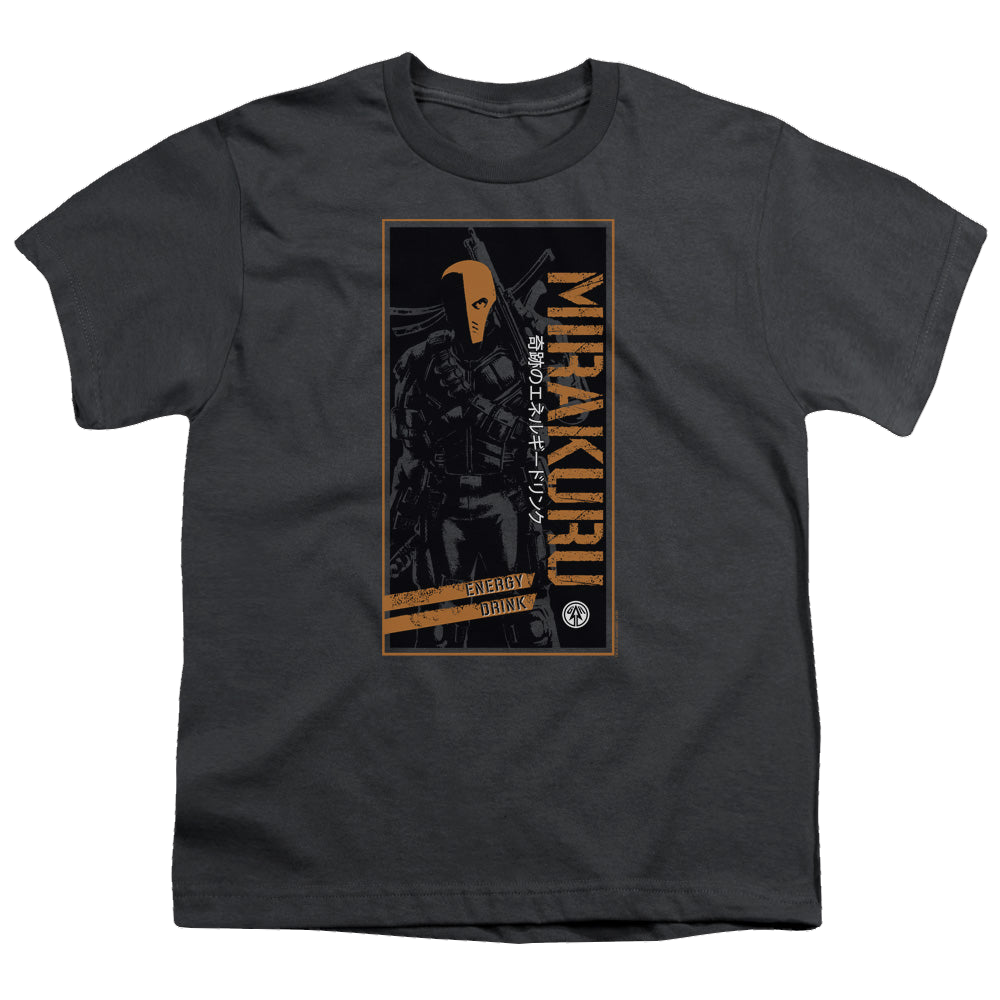 Arrow The Television Series Mirakura Energy Drink - Youth T-Shirt Youth T-Shirt (Ages 8-12) Green Arrow