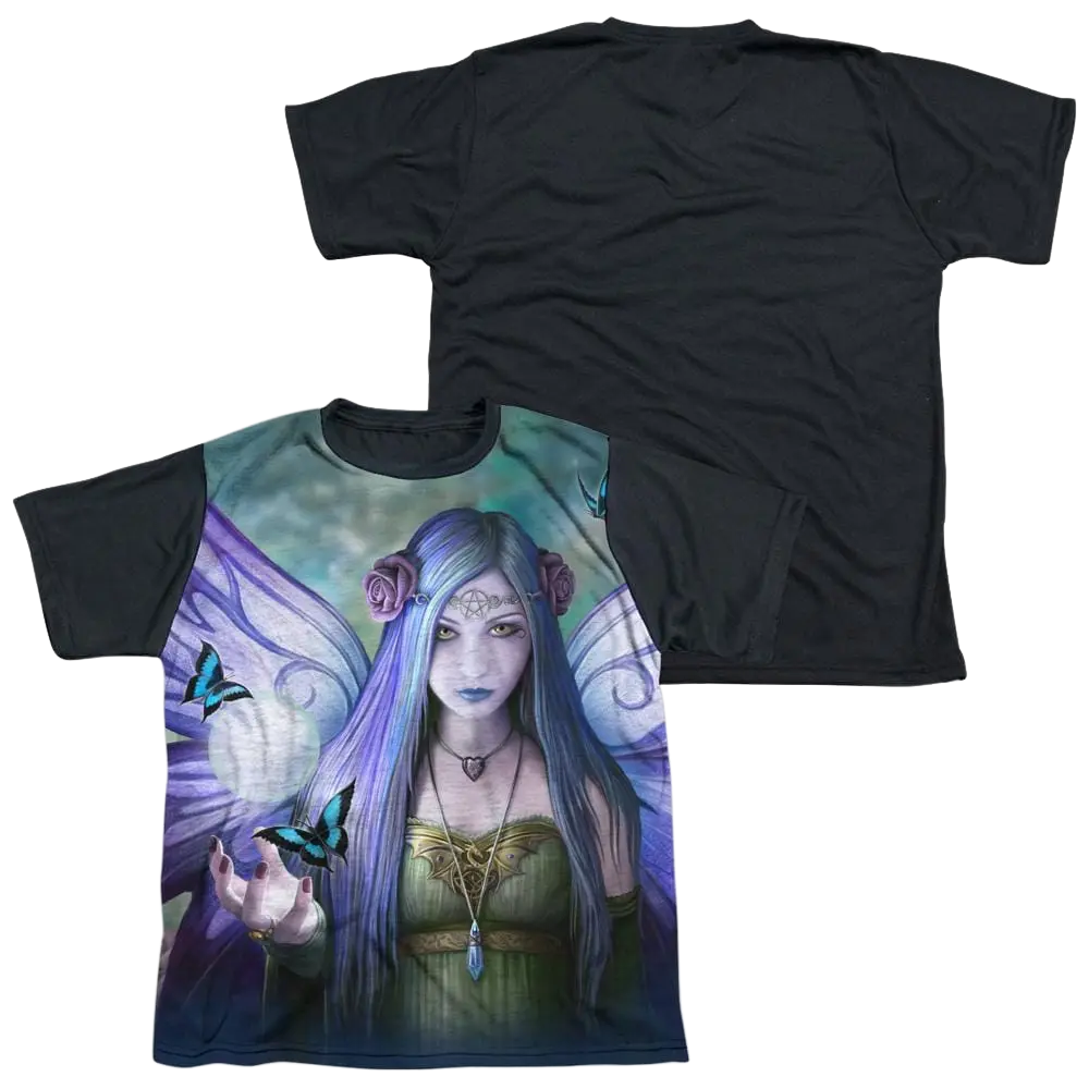 Anne Stokes Mystic Aura - Youth Black Back T-Shirt (Ages 8-12) Anne Stokes