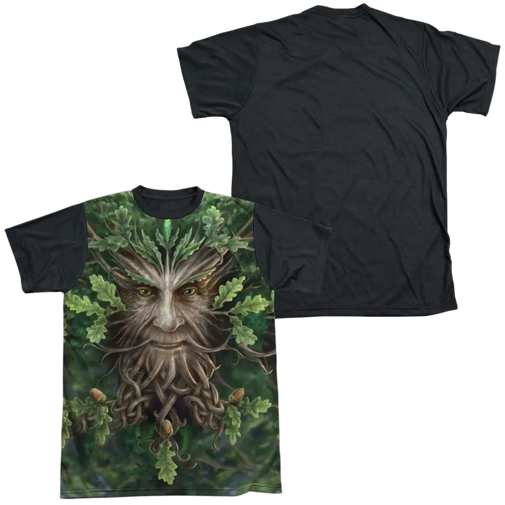 Anne Stokes Oak King - Men's Black Back T-Shirt Anne Stokes