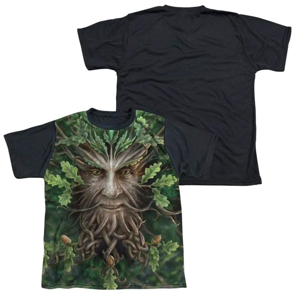 Anne Stokes Oak King - Youth Black Back T-Shirt (Ages 8-12) Anne Stokes