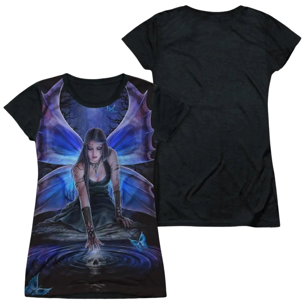 Anne Stokes Immortal Flight - Juniors Black Back T-Shirt Anne Stokes