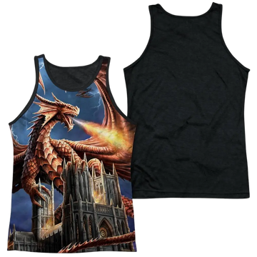 Anne Stokes Dragons Fury Men's Black Back Tank Anne Stokes