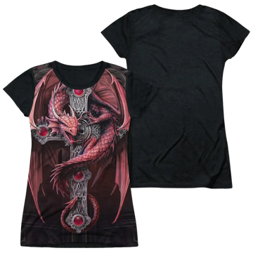 Anne Stokes Gothic Guardian juniors black back t-shirt