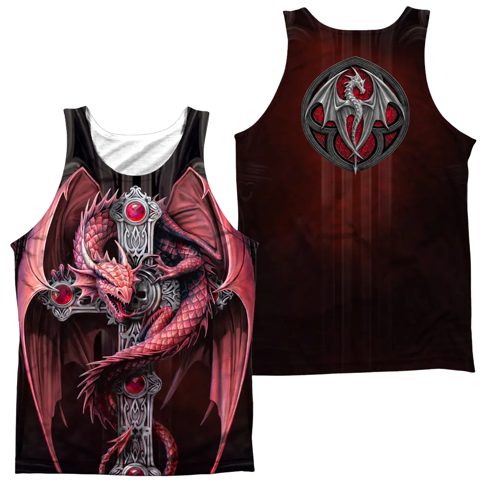 Anne Stokes Gothic Guardian Men's All Over Print Tank Anne Stokes