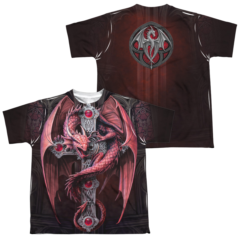 Anne Stokes Gothic Guardian - Youth All-Over Print T-Shirt (Ages 8-12) Youth All-Over Print T-Shirt (Ages 8-12) Anne Stokes