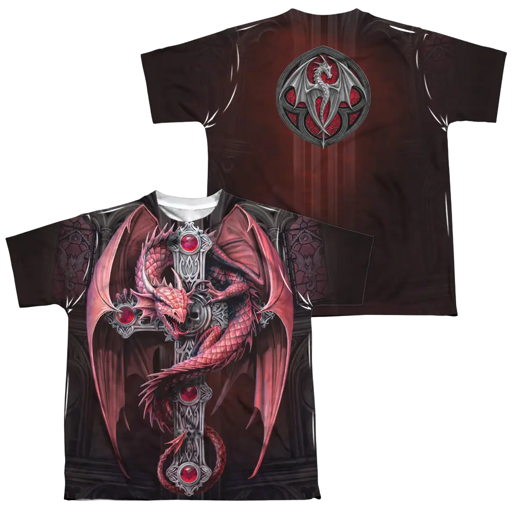 Anne Stokes Gothic Guardian - Youth All-Over Print T-Shirt (Ages 8-12) Anne Stokes