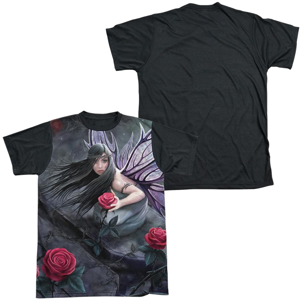 Anne Stokes Rose Fairy - Men's Black Back T-Shirt Men's Black Back T-Shirt Anne Stokes