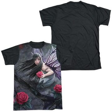 Anne Stokes Rose Fairy - Men's Black Back T-Shirt Anne Stokes