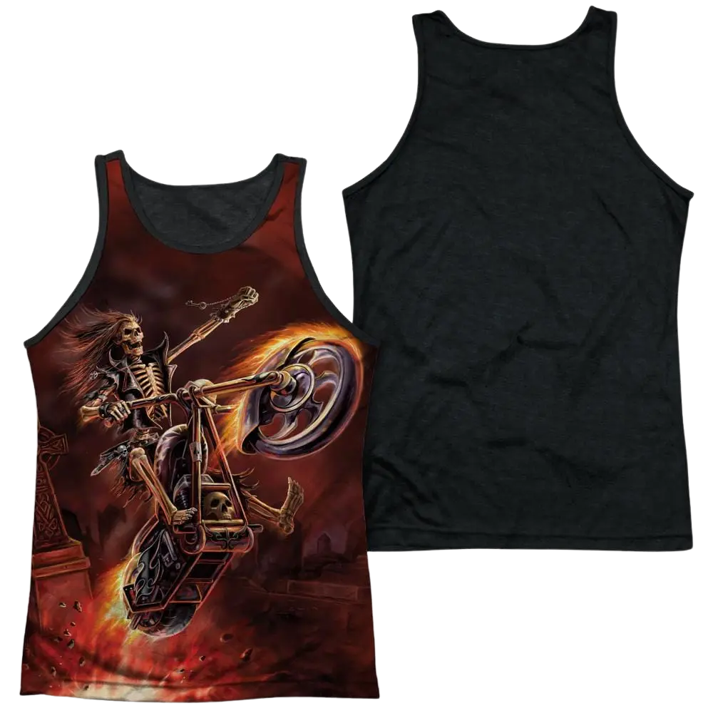 Anne Stokes Hellrider Men's Black Back Tank Anne Stokes