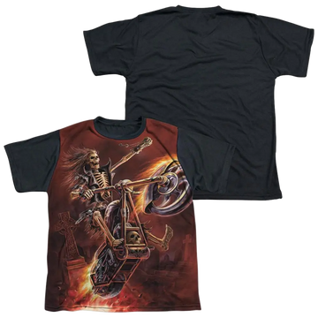 Anne Stokes Hellrider - Youth Black Back T-Shirt (Ages 8-12) Anne Stokes