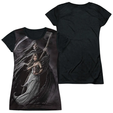 Anne Stokes Summon The Reaper juniors black back t-shirt