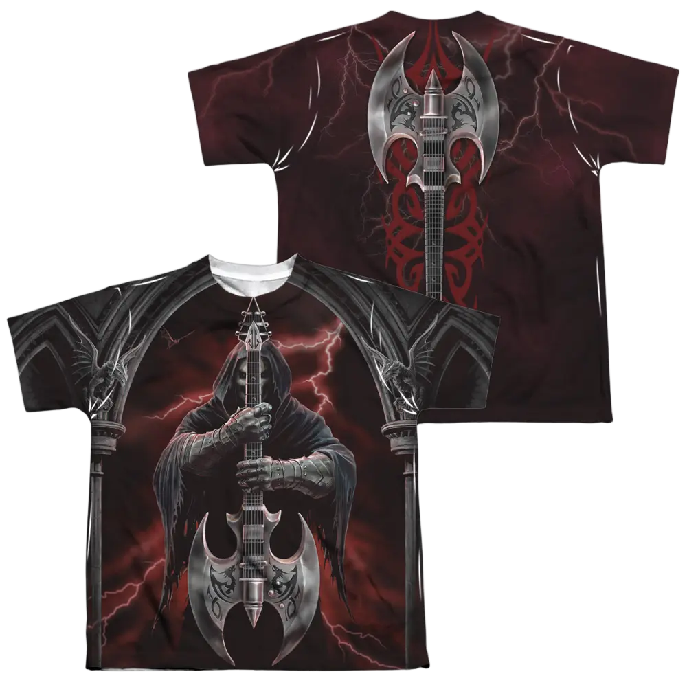 Anne Stokes Rock God - Youth All-Over Print T-Shirt (Ages 8-12) Anne Stokes