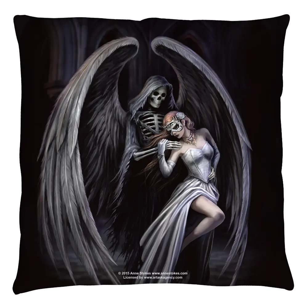 Anne Stokes Dance With Death Throw Pillow Anne Stokes
