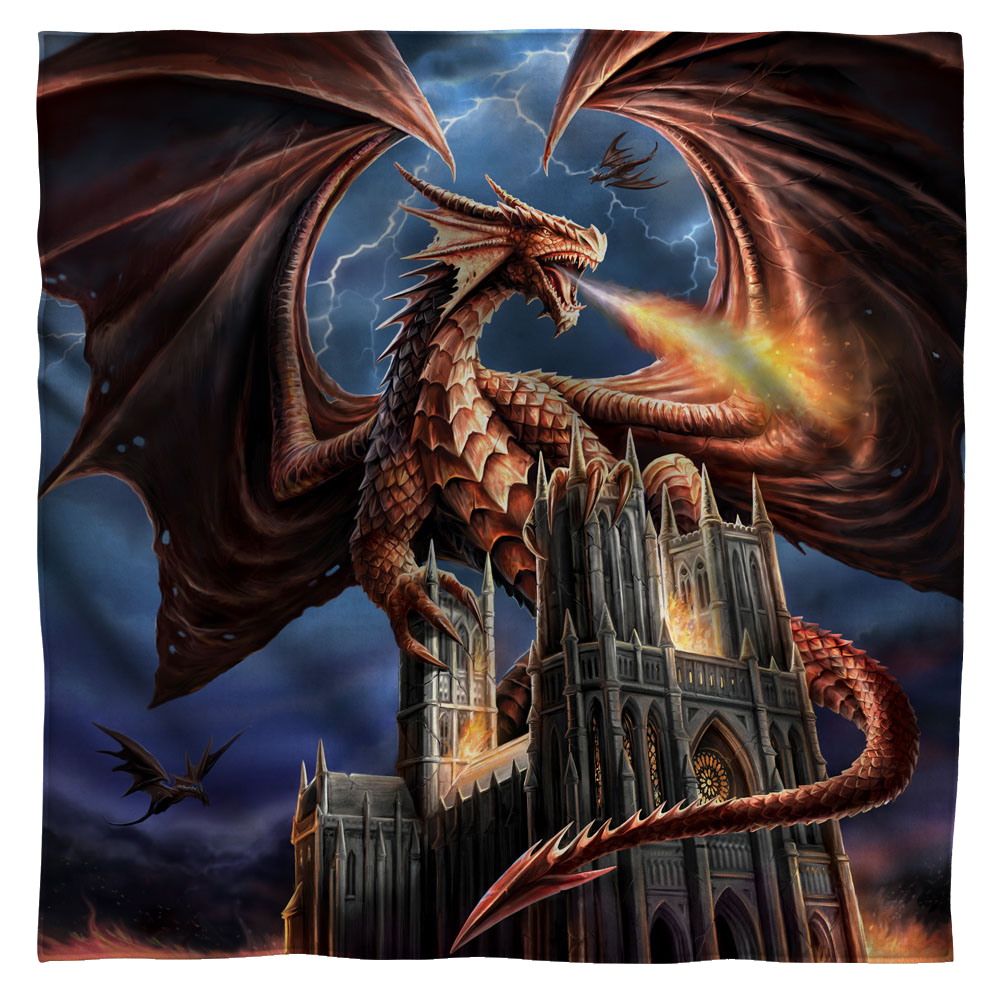 Anne Stokes - Dragon's Fury - Bandana Bandanas Anne Stokes