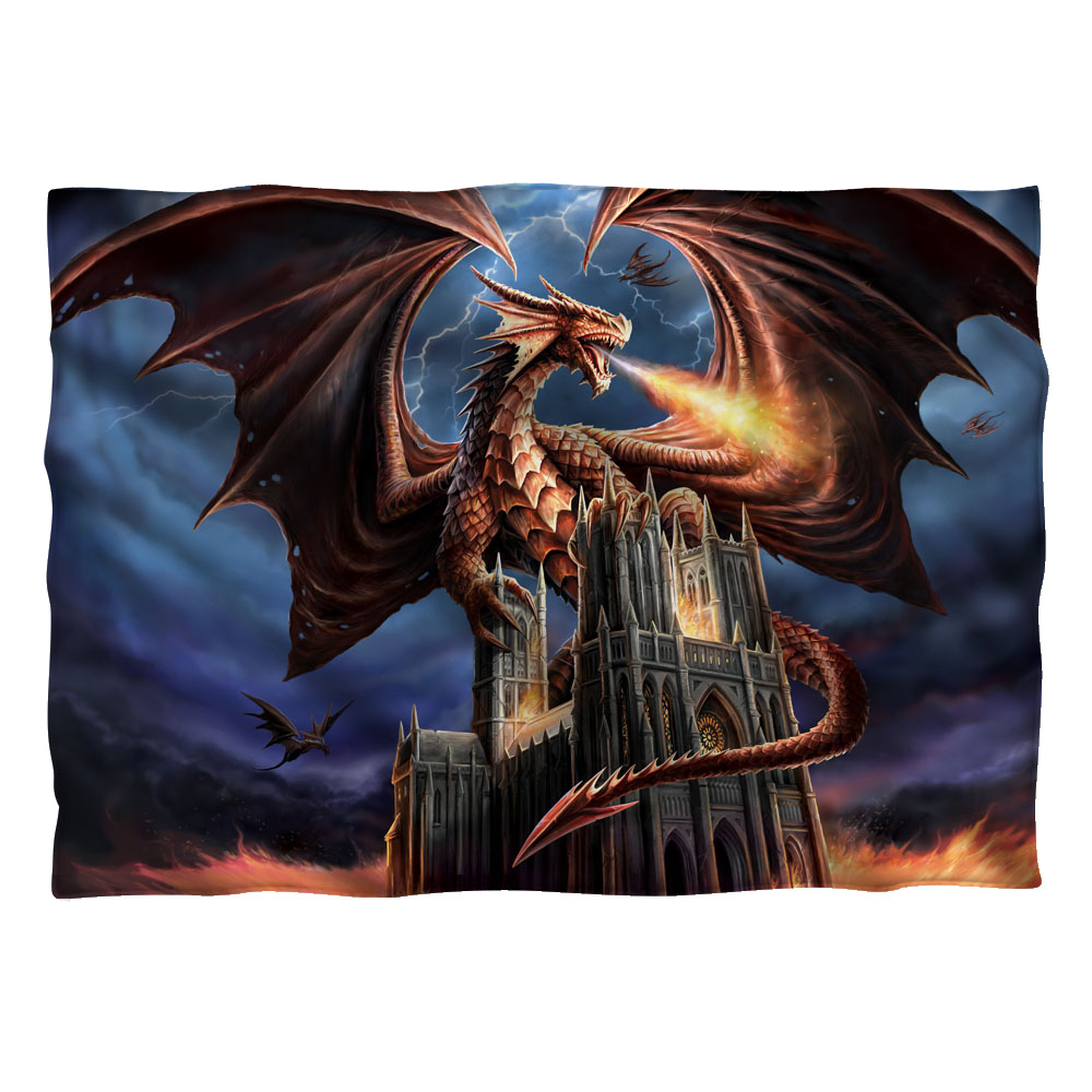 Anne Stokes Collection Dragons Fury - Pillow Case Pillow Cases Anne Stokes