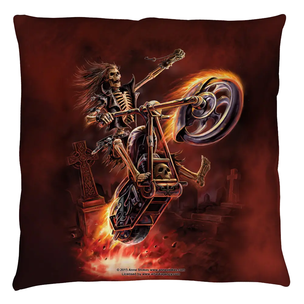 Anne Stokes Hellrider Throw Pillow Anne Stokes