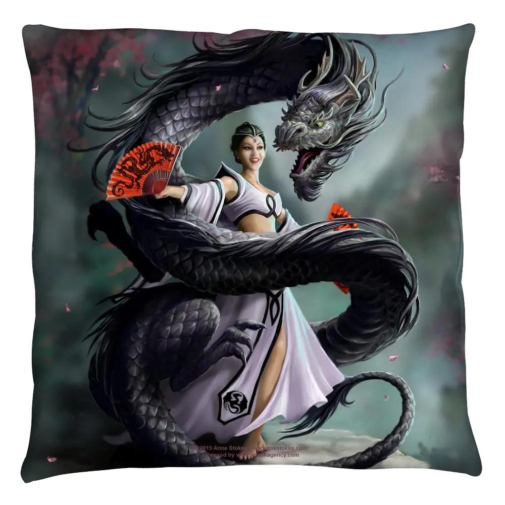 Anne Stokes Dragon Dancer Throw Pillow Anne Stokes