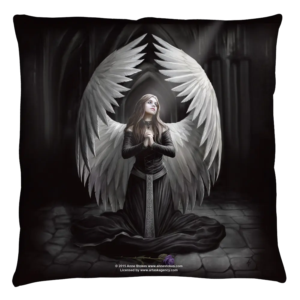 Anne Stokes Prayer For The Fallen Throw Pillow Anne Stokes