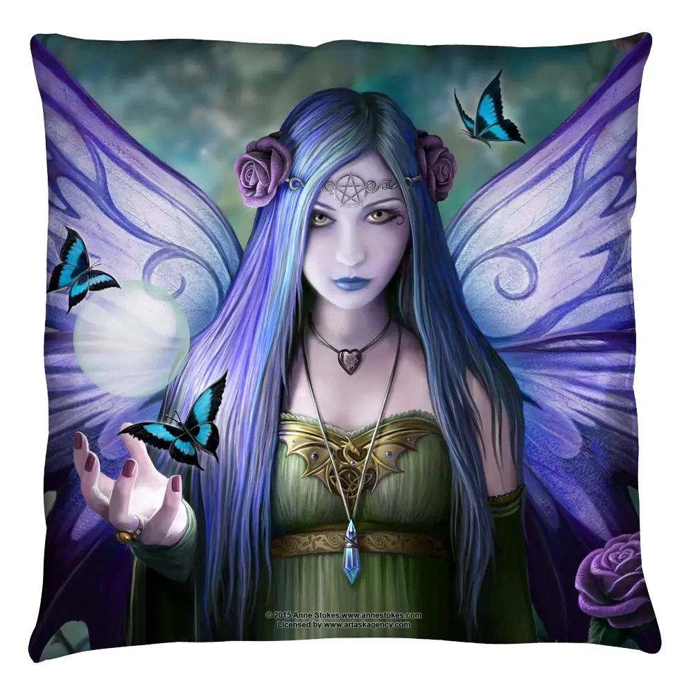 Anne Stokes Mystic Aura Throw Pillow Anne Stokes