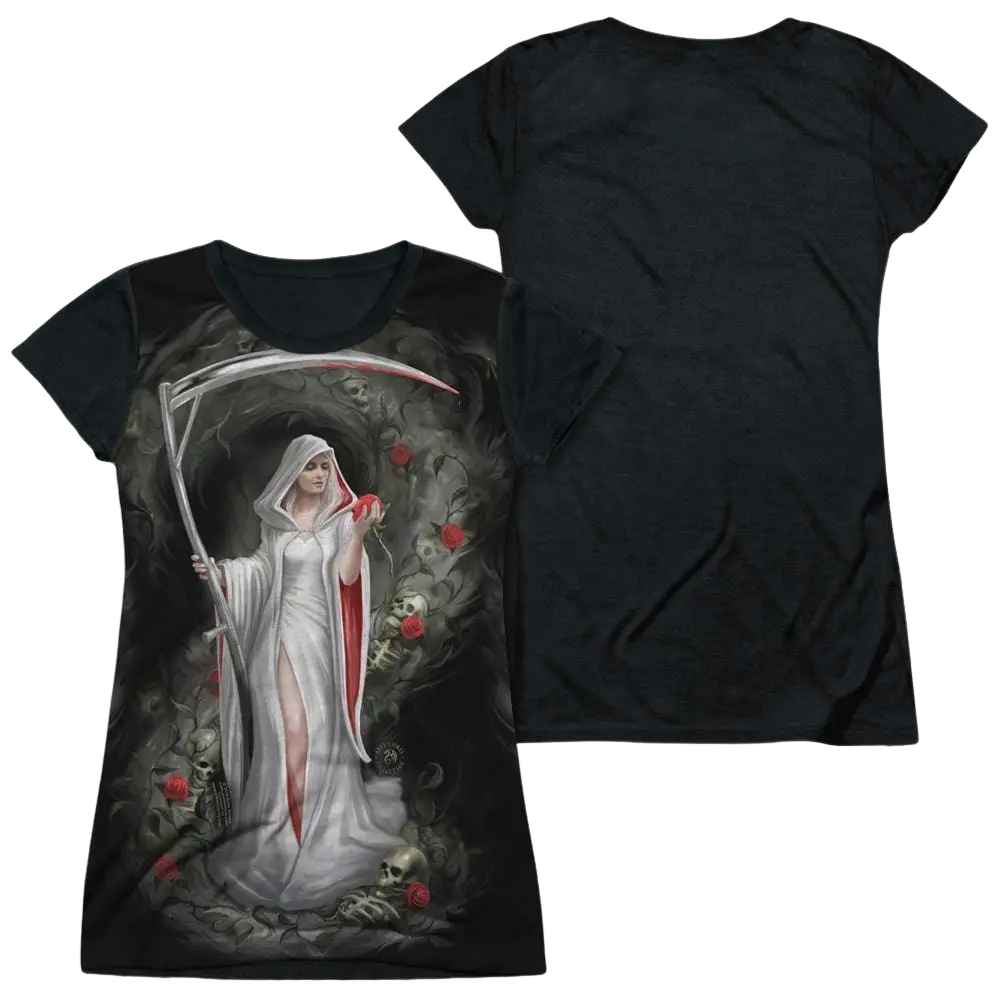 Anne Stokes Life Blood - Juniors Black Back T-Shirt Anne Stokes