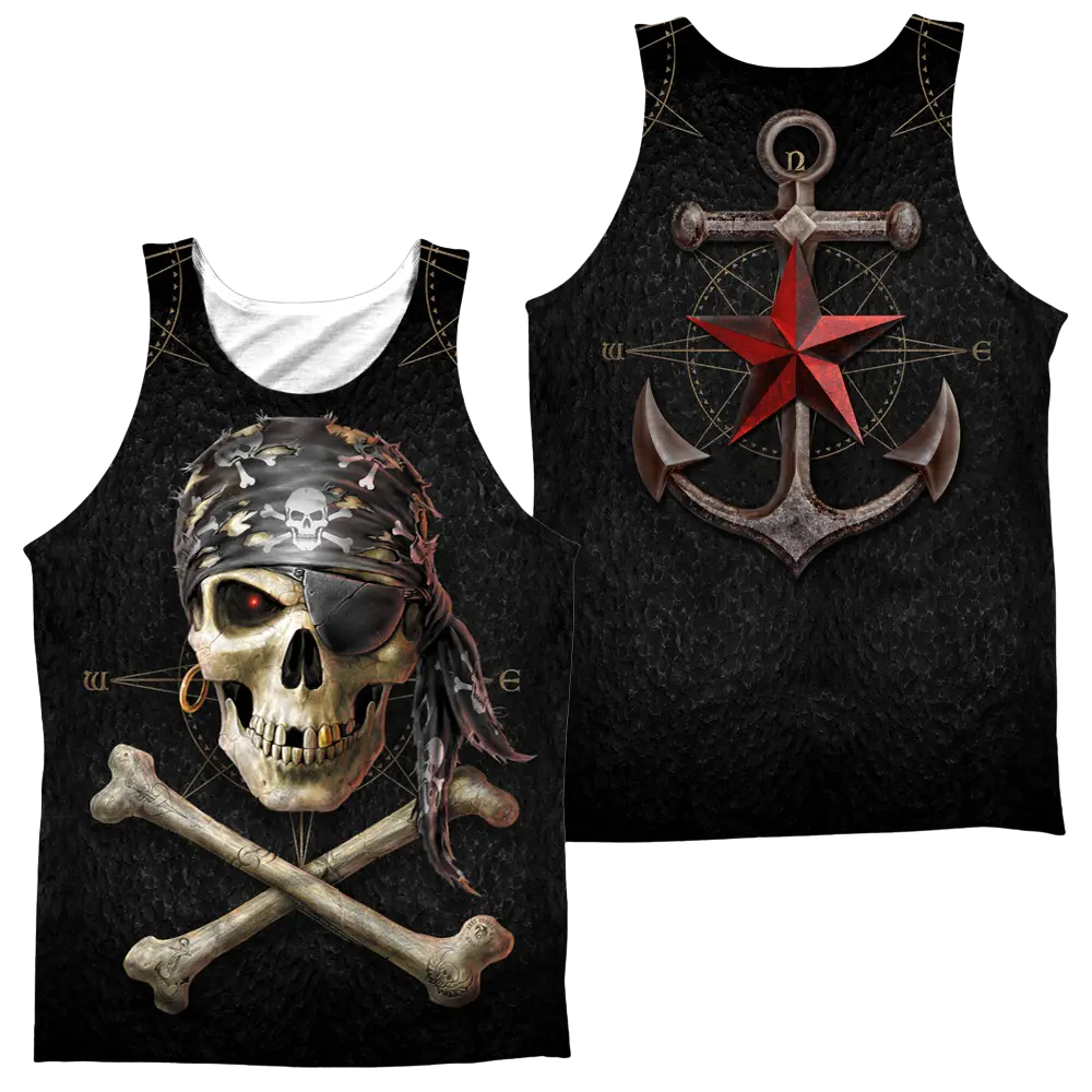 Anne Stokes Pirate Skulls Men's All Over Print Tank Anne Stokes
