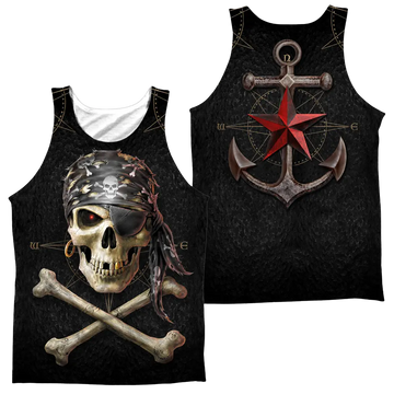 Anne Stokes Pirate Skulls Men's All Over Print Tank Anne Stokes
