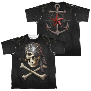 Anne Stokes Pirate Skulls - Youth All-Over Print T-Shirt (Ages 8-12) Anne Stokes
