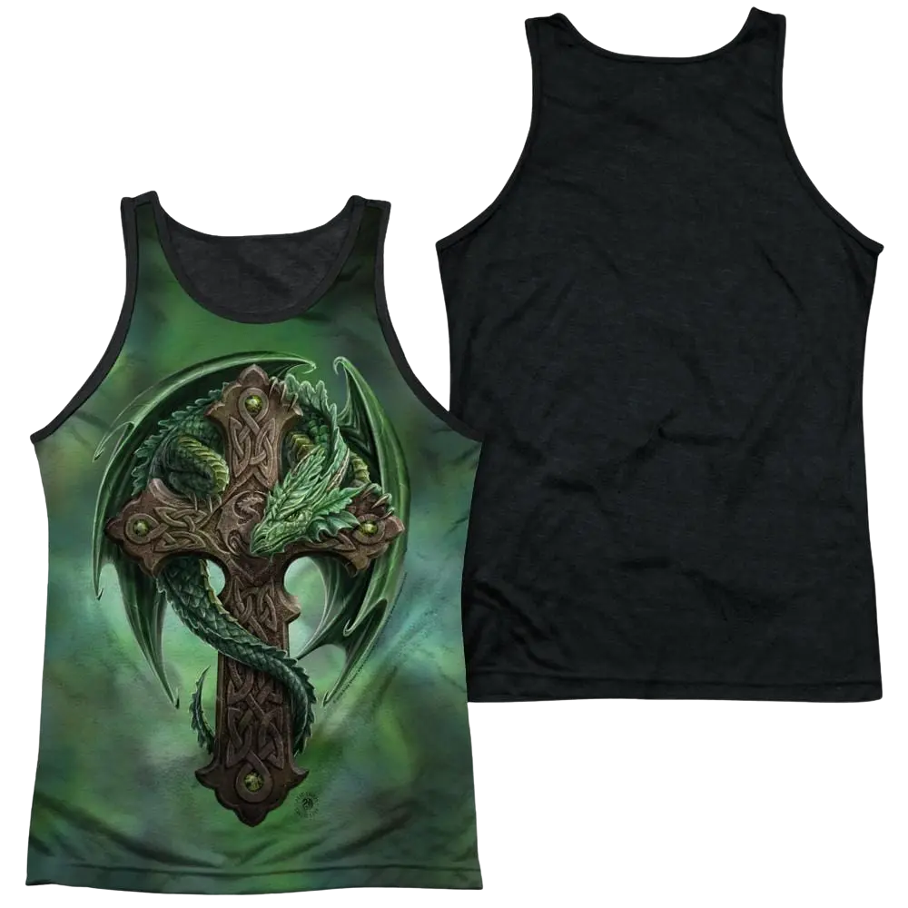 Anne Stokes Woodland Guardian Men's Black Back Tank Anne Stokes