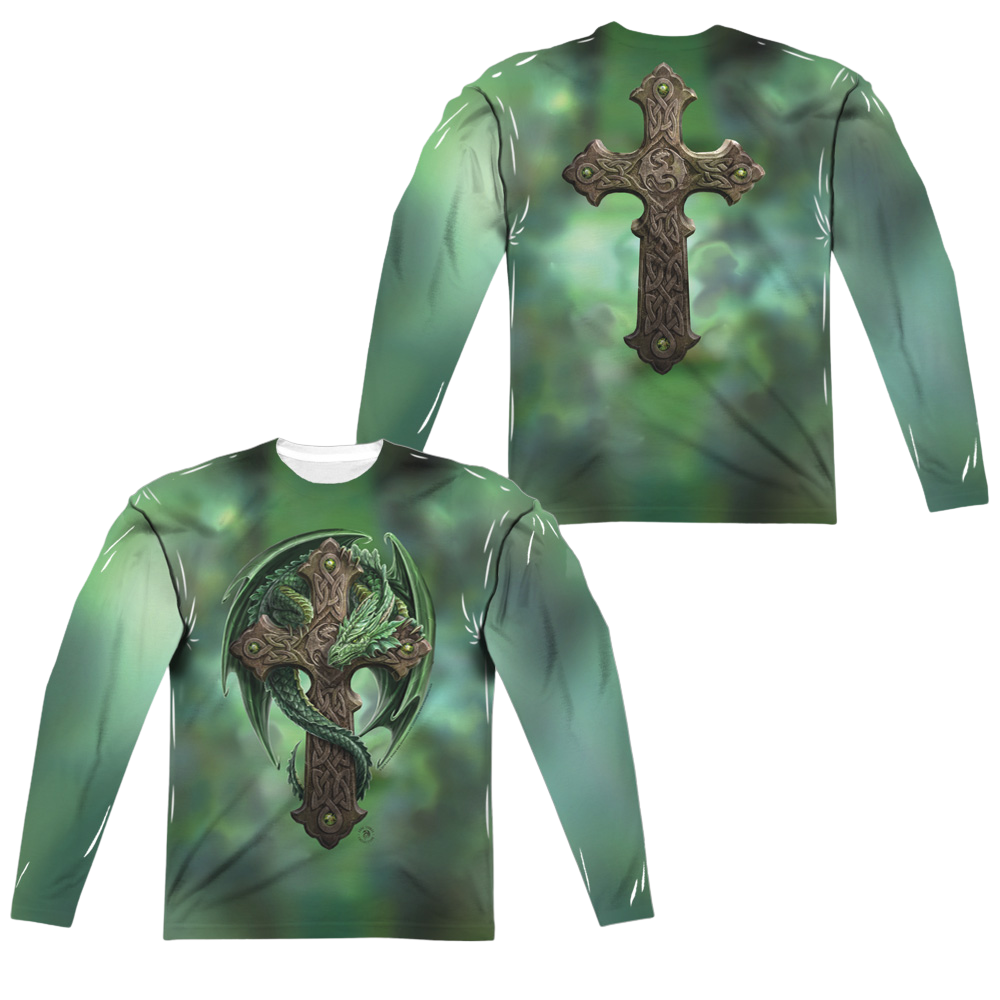 Anne Stokes Woodland Guardian - Men's All-Over Print Long Sleeve T-Shirt Men's All-Over Print Long Sleeve Anne Stokes