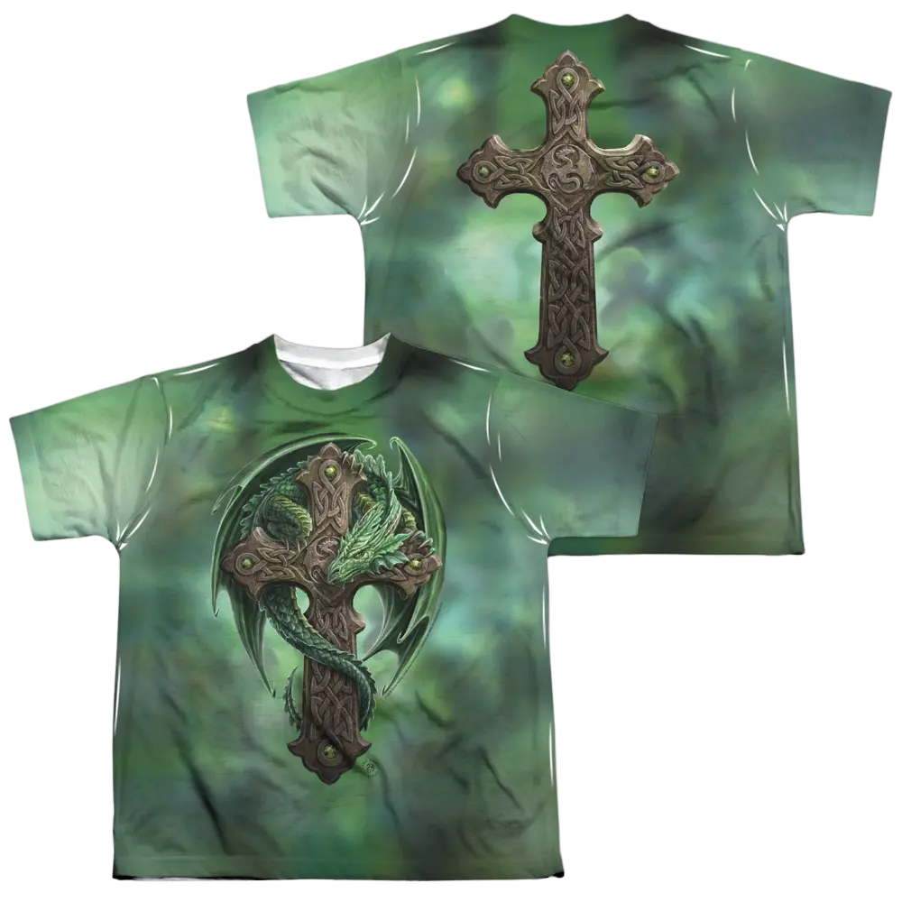 Anne Stokes Woodland Guardian - Youth All-Over Print T-Shirt (Ages 8-12) Anne Stokes