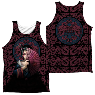 Anne Stokes Geisha Skull Men's All Over Print Tank Anne Stokes