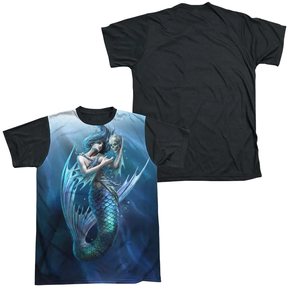 Anne Stokes Sailors Ruin - Men's Black Back T-Shirt Anne Stokes