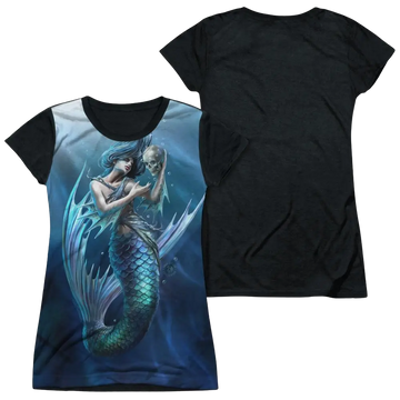 Anne Stokes Sailors Ruin - Juniors Black Back T-Shirt Anne Stokes