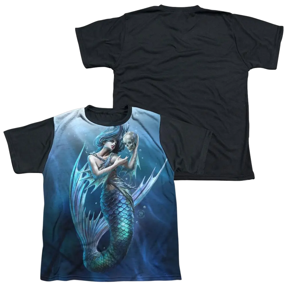 Anne Stokes Sailors Ruin - Youth Black Back T-Shirt (Ages 8-12) Anne Stokes