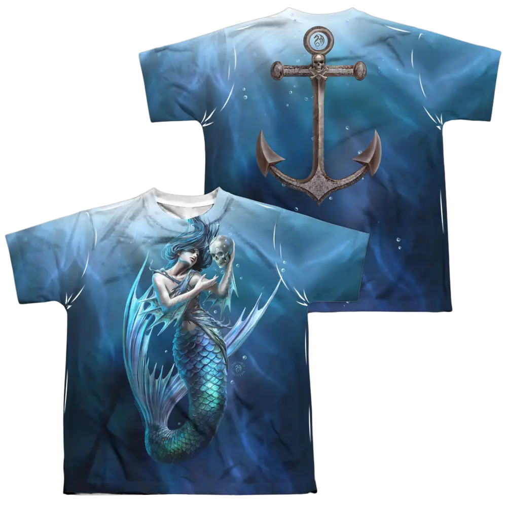 Anne Stokes Sailors Ruin - Youth All-Over Print T-Shirt (Ages 8-12) Anne Stokes