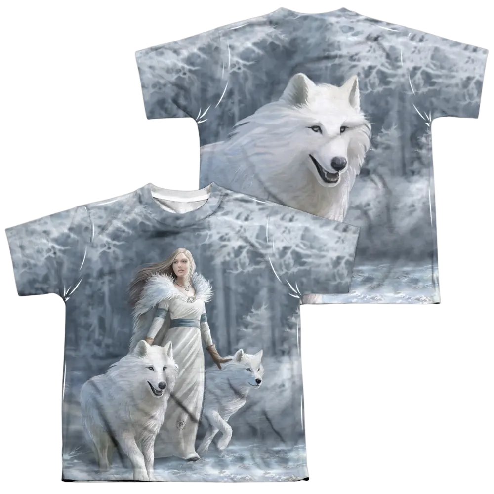 Anne Stokes Winter Guardians - Youth All-Over Print T-Shirt (Ages 8-12) Anne Stokes