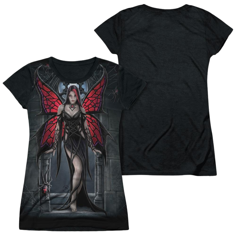 Anne Stokes Arcanafaria - Juniors Black Back T-Shirt Juniors Black Back T-Shirt Anne Stokes