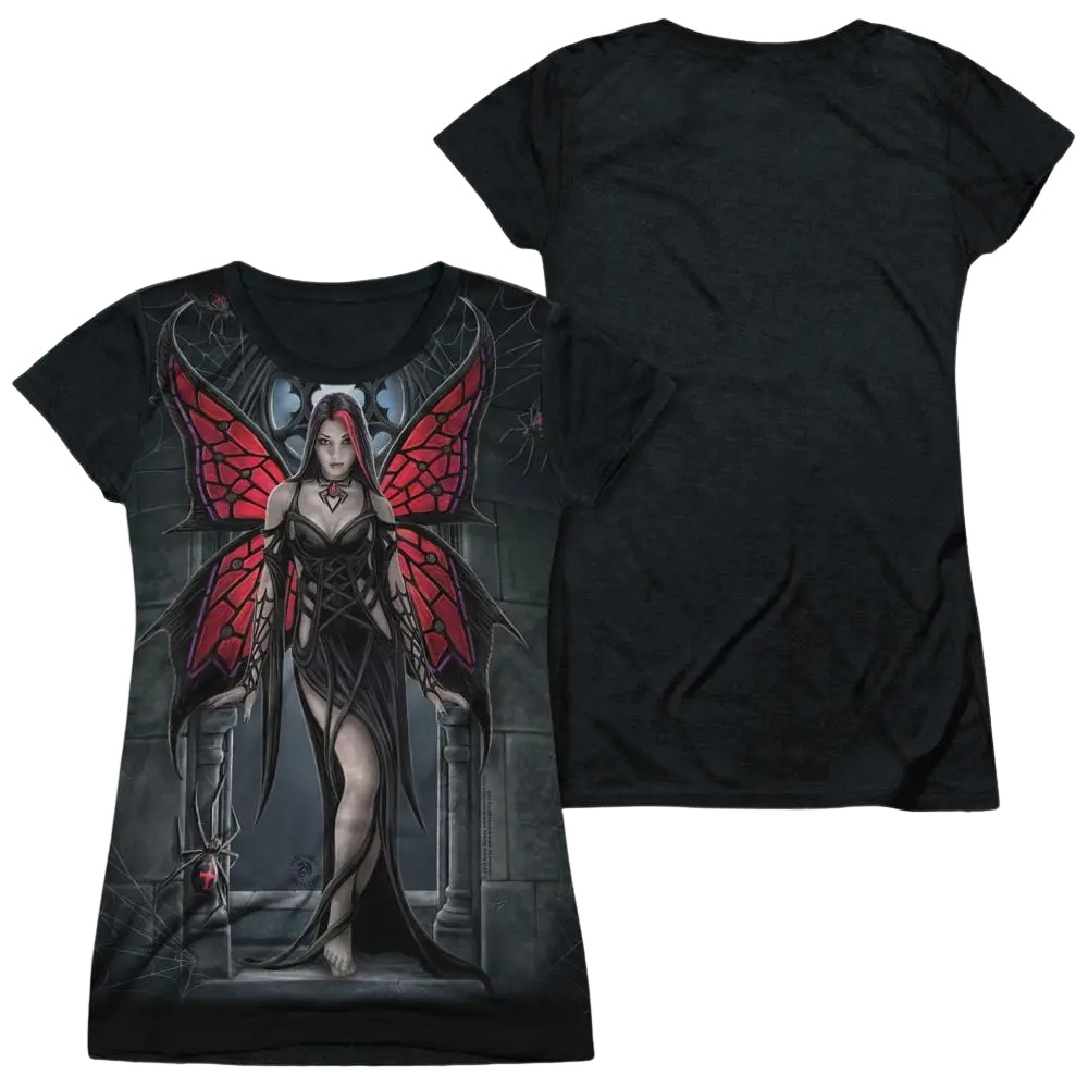 Anne Stokes Arcanafaria - Juniors Black Back T-Shirt Anne Stokes
