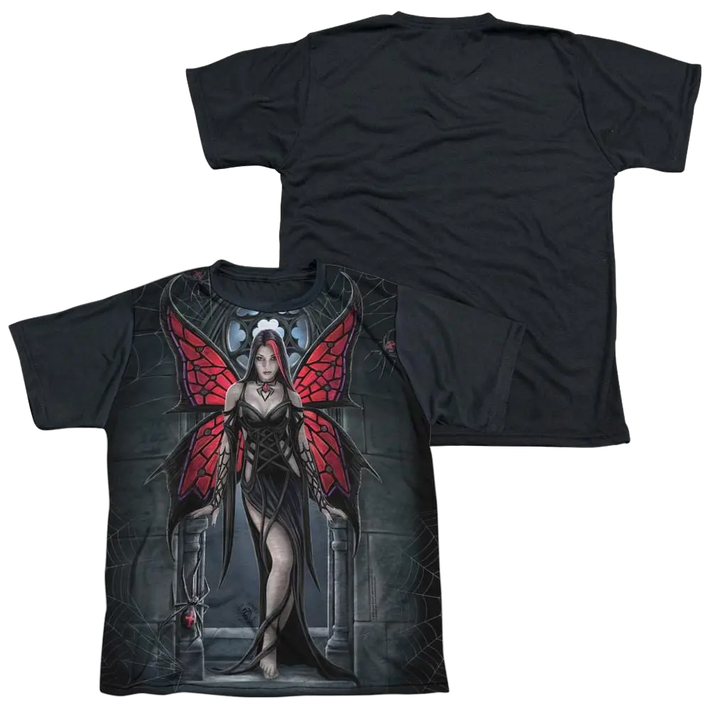 Anne Stokes Arcanafaria - Youth Black Back T-Shirt (Ages 8-12) Anne Stokes