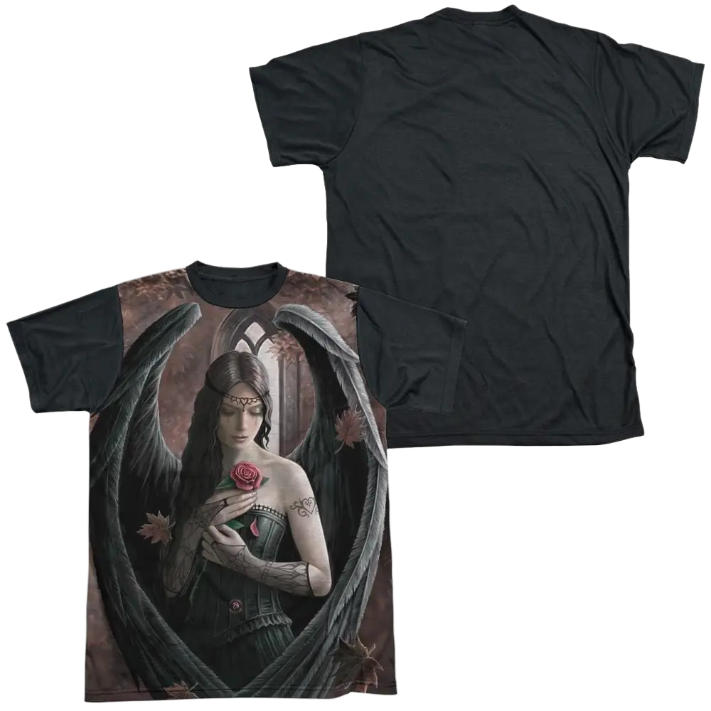 Anne Stokes Angel Rose - Men's Black Back T-Shirt Anne Stokes